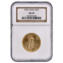 2006 NGC MS-70 1/2 oz American Gold Eagle Coin
