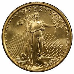 2007 1/4 oz American Gold Eagle Coin