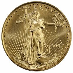 2007 1/2 oz American Gold Eagle Coin