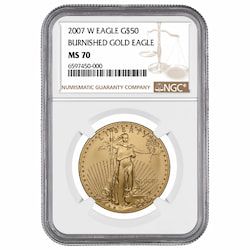 2007-W NGC MS-70 1 oz American Gold Eagle Burnished Coin