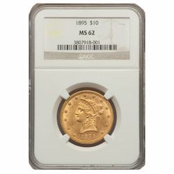1895 NGC MS-62 $10 Liberty Eagle Gold Coin