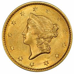 $1 Liberty Head Gold Coin Type I BU - Random Year