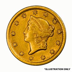 $1 Liberty Head Gold Coin Type I ( Cleaned/Jewelry Grade) - Random Year