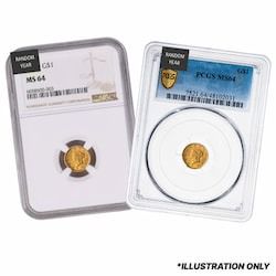 NGC/PCGS MS-64 $1 Liberty Head Gold Coin Type I - Random Year