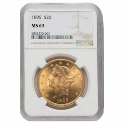 1895 NGC MS-63 $20 Liberty Double Eagle Gold Coin