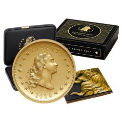 2024 1 oz US 230th Anniversary Flowing Hair Proof Gold Coin