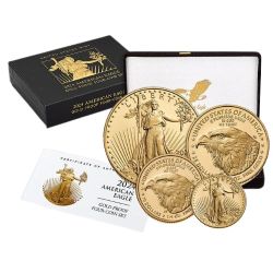 2024-W American Gold Eagle Proof 4-Coin Set w/Box and COA