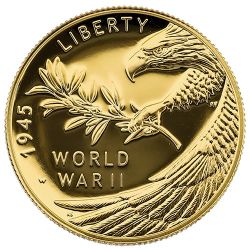 2020-W 1/2 oz $25 American End of World War II Commemorative Proof Gold Coin