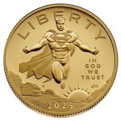 2025 1/2 oz US Superman™ 24k Proof Gold Coin