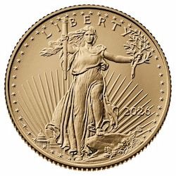 2026 1/4 oz American Gold Eagle Coin BU 2026 1/4 oz American Gold Eagle Coin BU
