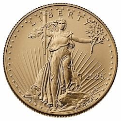2026 1/2 oz American Gold Eagle Coin BU 2026 1/2 oz American Gold Eagle Coin BU