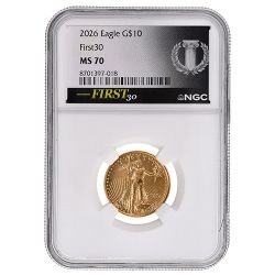 2026 NGC MS-70 FIRST30™ 1/4 oz American Gold Eagle Coin