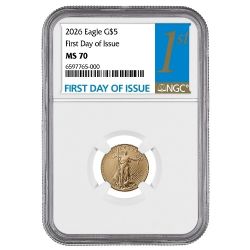 2026 NGC MS-70 First Day of Issue 1/10 oz American Gold Eagle Coin