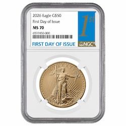 2026 NGC MS-70 First Day of Issue 1 oz American Gold Eagle Coin