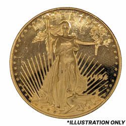 1 oz American Gold Eagle Proof Coin - Random Year (Damaged)