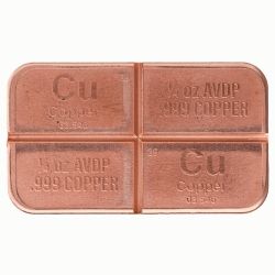 1 oz Highland Mint Copper Divisible Bar 1 oz Highland Mint Copper Divisible Bar