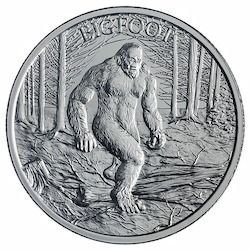 1 oz Intaglio Bigfoot Silver Round | SD Bullion
