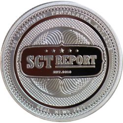 1 oz SGT Report Silver Round