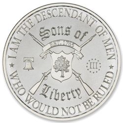 1 oz Sons of Liberty Silver Round 1 oz Sons of Liberty Silver Round