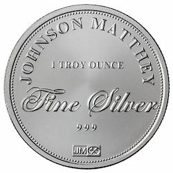 1 oz Johnson Matthey Silver Round 