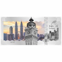 2017 Cook Islands 5 Gram Silver Banknote (Kuala Lumpur Skyline Dollar)