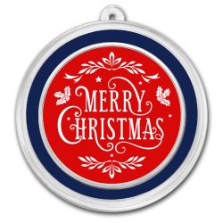 1 oz Silver Holiday Round - Merry Christmas