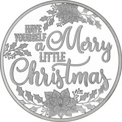 2018 1 oz Merry Little Christmas Silver Round