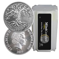 2019 Tree of Life Silver Coin Tube - MintCertified FIRST30