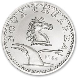 2 oz New Jersey Copper Tribute Silver Round