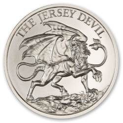 2 oz Intaglio Mint New Jersey Devil Silver Round