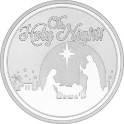 2018 1 oz 'Oh Holy Night!' Nativity Silver Round