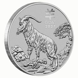 2027 1 oz Year of the Goat Platinum Coin - Lunar Series III