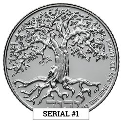2024 1 oz Tree of Life Reverse Proof Platinum Coin - Serial #1