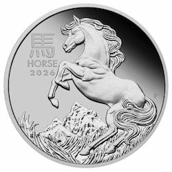 2026 1 oz Year of the Horse Proof Platinum Coin w/ Box and COA - Lunar Series III 