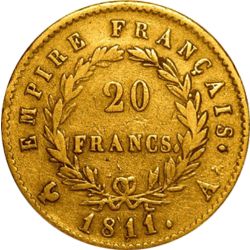 20 Franc French Gold Coin Avg Circulated - Random Year