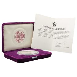 1986-S 1 oz Proof American Silver Eagle Coin w/Box & COA