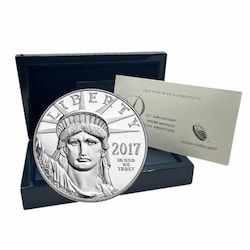 2017 US Platinum Eagle 1 oz Proof w/ Box and COA