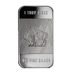 Republic Metals 1 oz Silver Buffalo Bar
