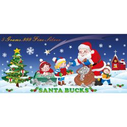 SD Bullion Santa Bucks 5 Gram Silver Foil