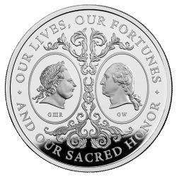 2025 1 oz British Two Georges Proof Silver Coin with Box & COA