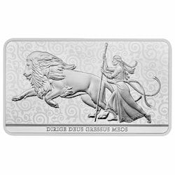 2025 10 oz Una and the Lion Silver Bar