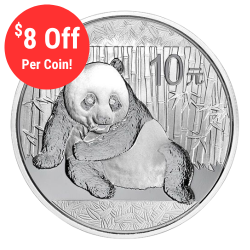 2015 1 oz Chinese Silver Panda Coin BU