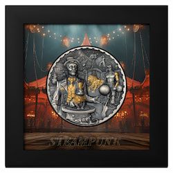 2024 3 oz Steampunk - Carnival Antique Silver Coin