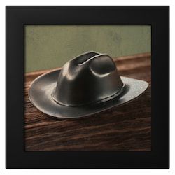 2024 1 oz Cowboy Hat Ultra High Relief Antique Silver Coin