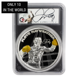 2024 10 oz PCGS Gem Proof Floyd Mayweather Jr. Silver Coin - Signature Series 