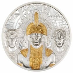 2025 3 oz Aztecs Empire Proof Silver Coin - Legends