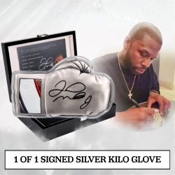 Floyd Mayweather Signed Autographed Silver Boxing Glove 1 Kilo Coin - 2025 Celebrity Mint