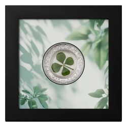2026 1 oz Four Leaf Clover - Ounce of Luck Proof Silver Coin