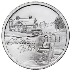 1 oz Christmas Wish Silver Round 1 oz Christmas Wish Silver Round