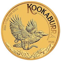 2024 1/10 oz Australian Gold Kookaburra Coin BU